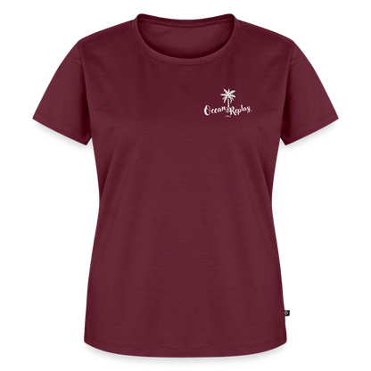 Frauen Premium T-Shirt -ocean replay- - Burgunderrot