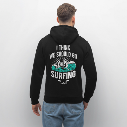Unisex Bio-Hoodie DRUMMER  -surfing- - Schwarz