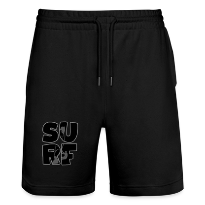 Unisex Bio Joggingshorts -surf- - Schwarz