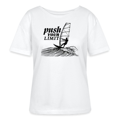 Windsurf Kleidung Frauen Bio-T-Shirt -push- - Weiß