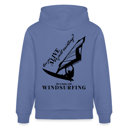 Windsurfer Hoodie CRUISER -are you alive- - Blau