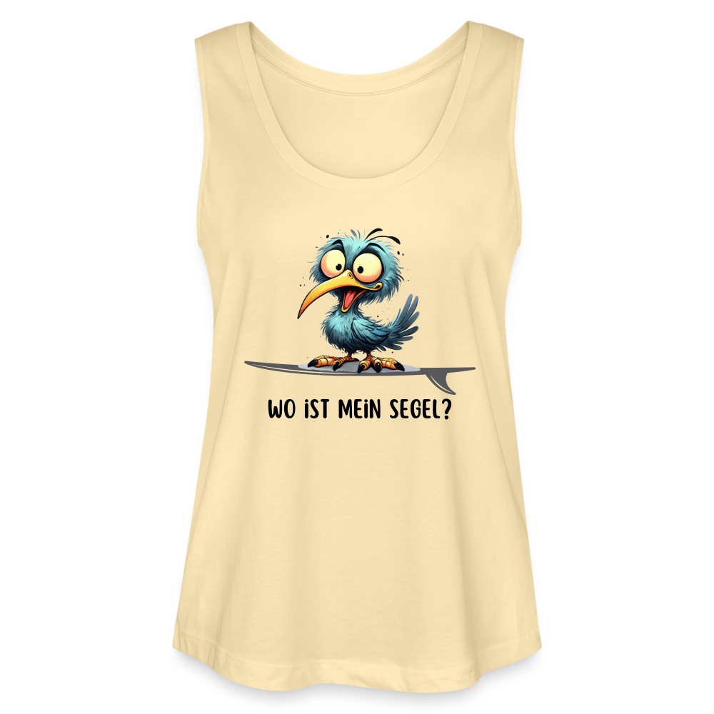 Frauen Bio Tank Top MINTER -Wo ist mein Segel?- - Creme