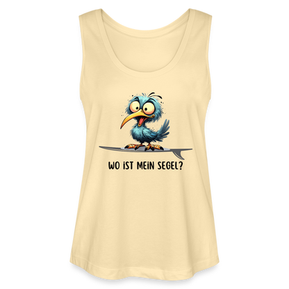 Frauen Bio Tank Top MINTER -Wo ist mein Segel?- - Creme