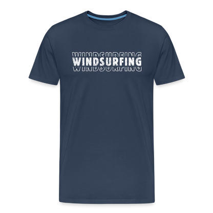 Männer Premium Bio T-Shirt -windsurfing- - Navy