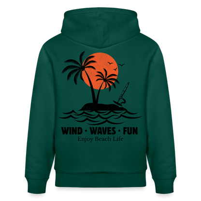 Unisex Bio-Hoodie CRUISER -enjoy life- - Forest