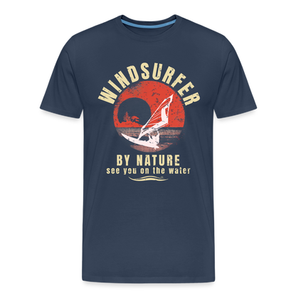 Männer Premium Bio T-Shirt -by nature- - Navy