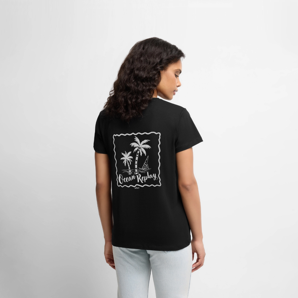 Frauen Premium T-Shirt -ocean replay- - Schwarz