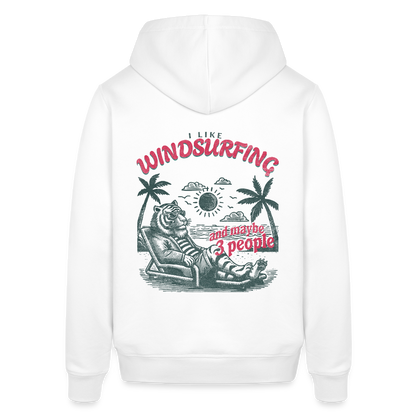 Unisex Bio-Hoodie - I like - - Weiß