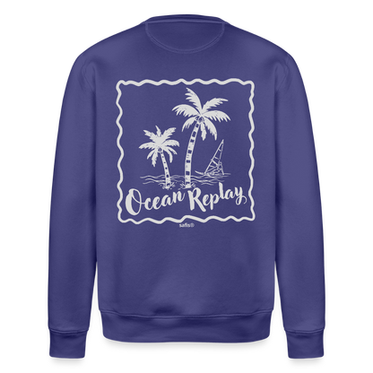 Unisex Bio-Sweatshirt ROLLER -ocean replay- - Dämmerung