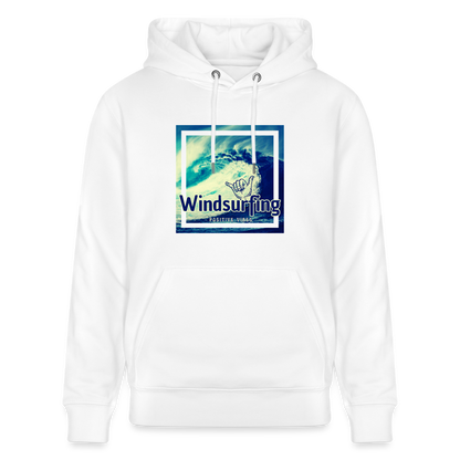 Unisex Bio-Hoodie CRUISER  -positive vibes- - Weiß