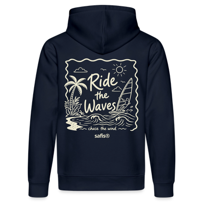 Ride the waves - Unisex Bio-Hoodie DRUMMER - French Navy