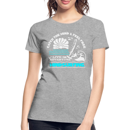 Frauen Premium Bio T-Shirt -adventure- - Grau meliert