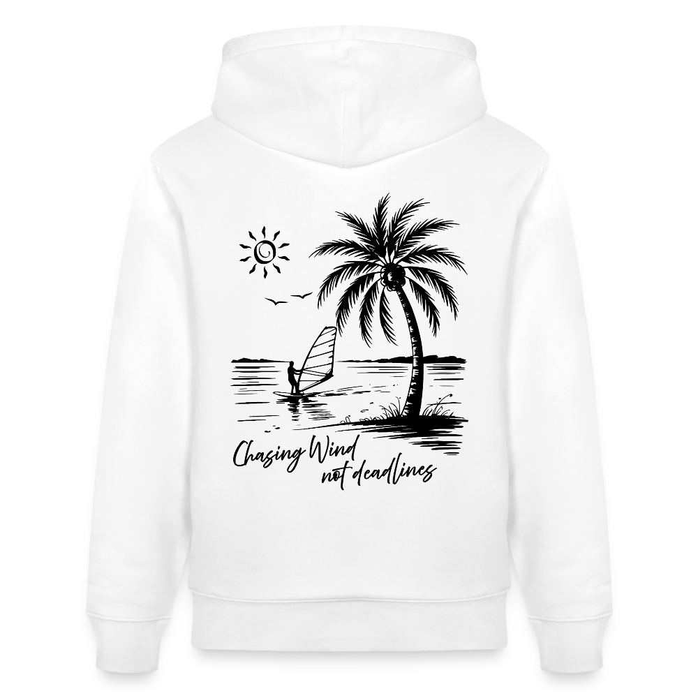 Unisex Bio-Hoodie CRUISER -chasing wind- - Weiß