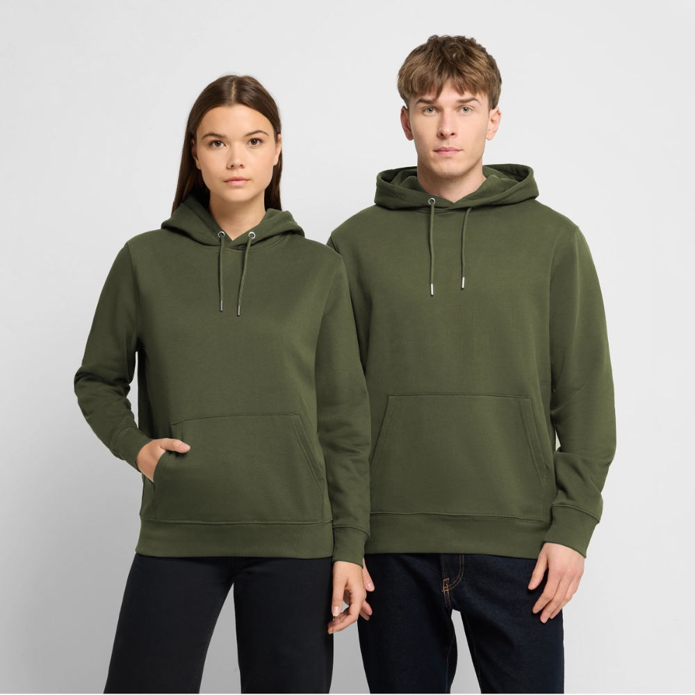 Unisex Bio-Hoodie CRUISER -salt water soul- - Khaki Grün