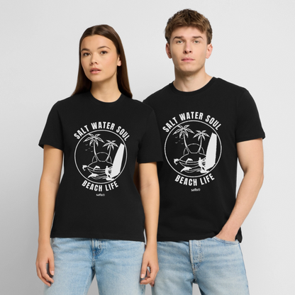 Unisex Bio-T-Shirt CREATOR -salt water soul- - Schwarz