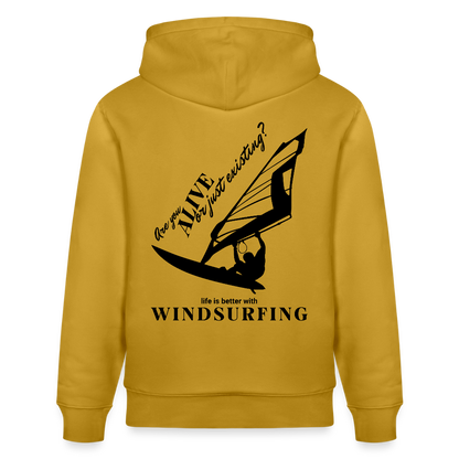  Windsurfer Hoodie CRUISER -are you alive- - Ocker
