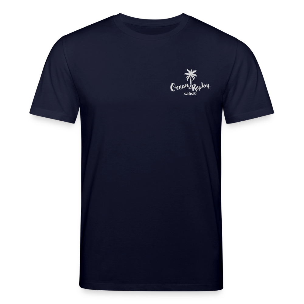 safis® Windsurf Bio-T-Shirt Creator -Ocean replay- - Navy