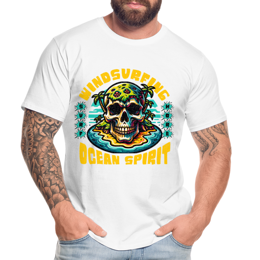 Männer Premium Bio T-Shirt -ocean spirit- - Weiß