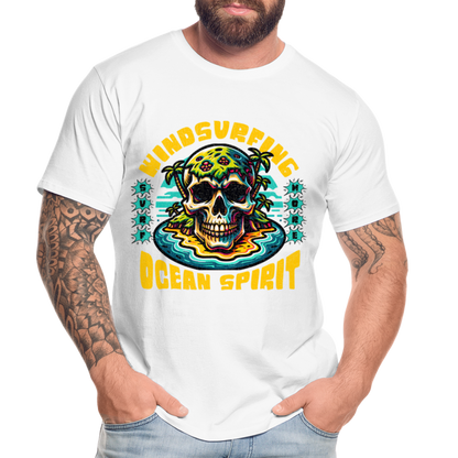 Männer Premium Bio T-Shirt -ocean spirit- - Weiß