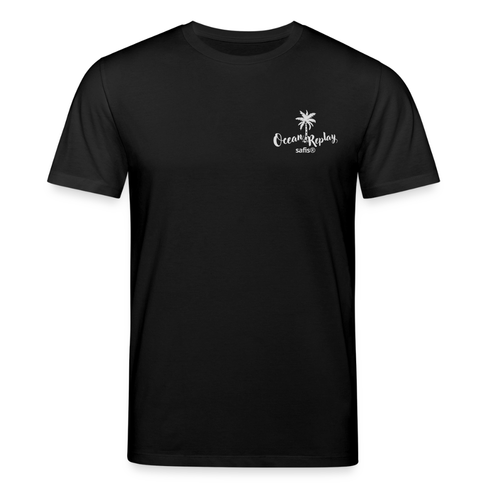 safis® Windsurf Bio-T-Shirt Creator -Ocean replay- - Schwarz