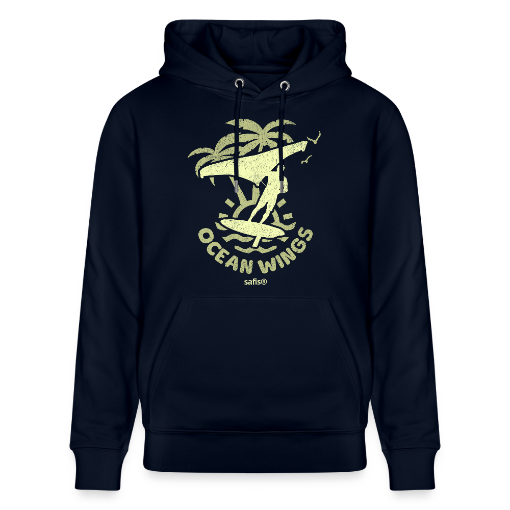 Unisex Bio-Hoodie CRUISER -ocean wings- - Navy