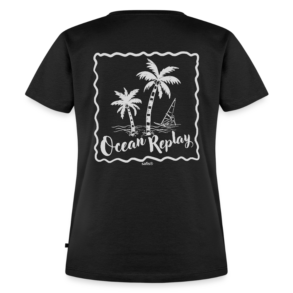 Frauen Premium T-Shirt -ocean replay- - Schwarz