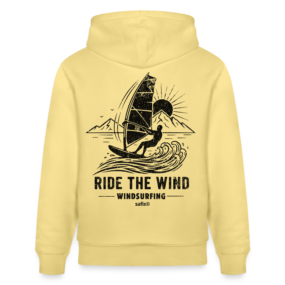 Unisex Bio-Hoodie CRUISER -ride the wind- - Gelb Viva 