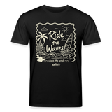 safis Windsurf Shirt Männer -ride the waves- - Schwarz