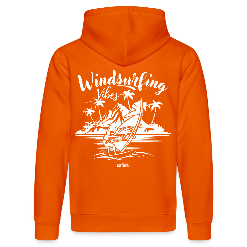 Unisex Bio-Hoodie DRUMMER -Windsurfing Vibes- - Tieforange