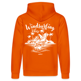 Unisex Bio-Hoodie DRUMMER -Windsurfing Vibes- - Tieforange