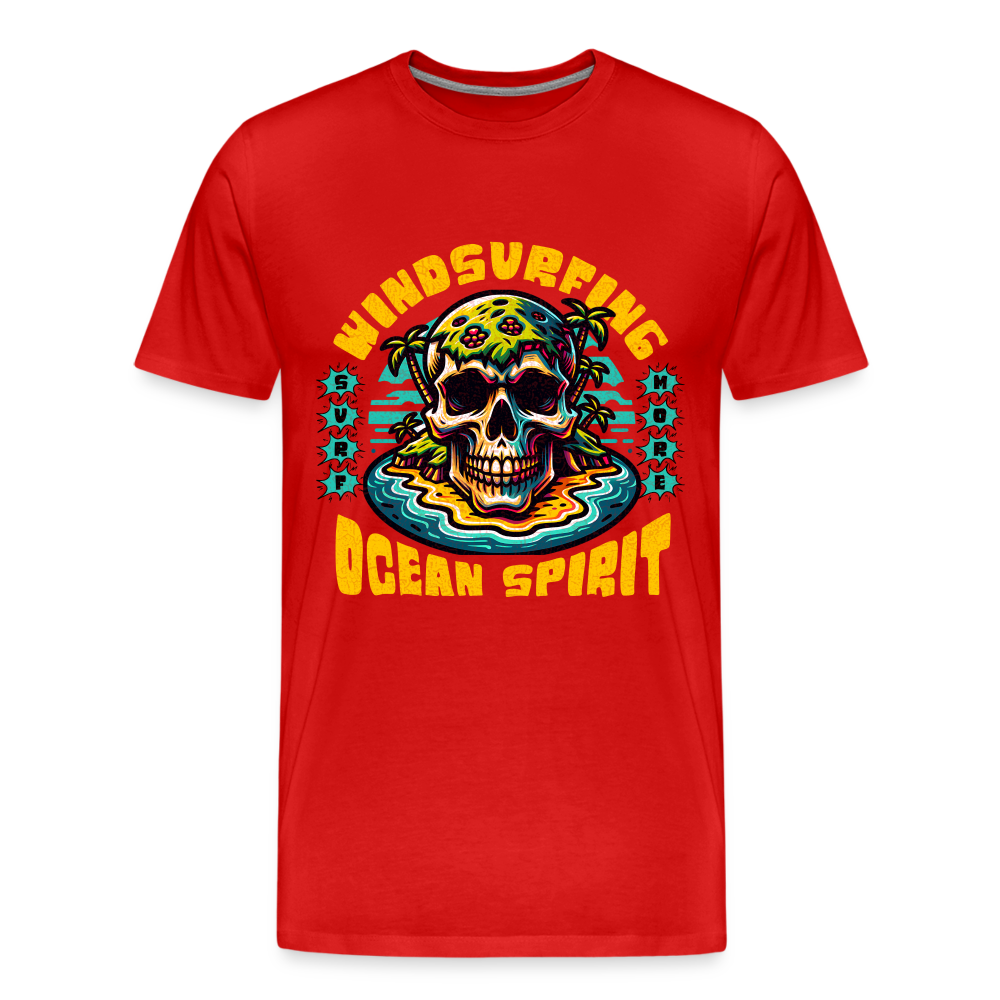 Männer Premium Bio T-Shirt -ocean spirit- - Rot