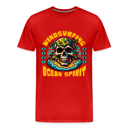 Männer Premium Bio T-Shirt -ocean spirit- - Rot