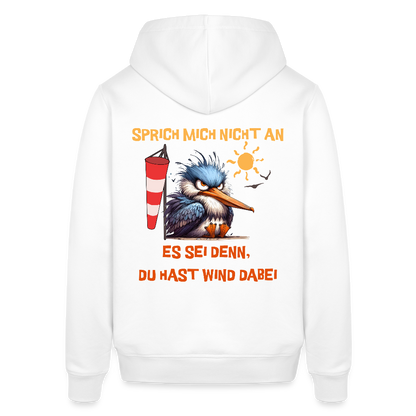 Unisex Bio-Hoodie -sprich mich nicht an- - Weiß