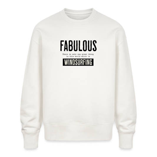 Unisex Oversize Bio Pullover -fabulous- - OFF WHITE