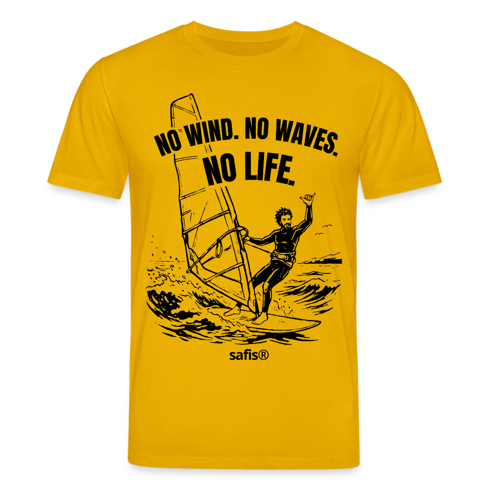 safis Windsurf Bio-Shirt -no life- Unisex CREATOR - Spektralgelb