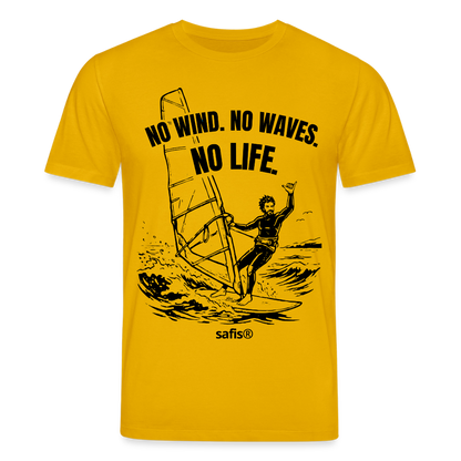 safis Windsurf Bio-Shirt -no life- Unisex CREATOR - Spektralgelb
