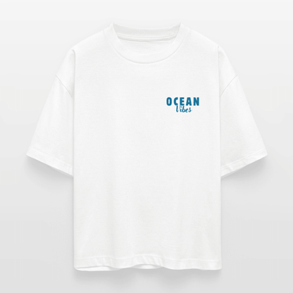 Frauen Boxy Bio-T-Shirt Nova -happiest- - Weiß