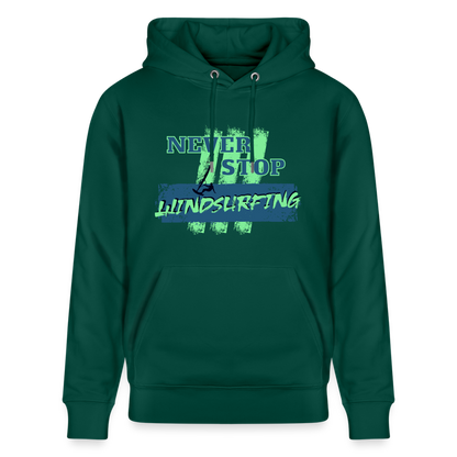 Unisex Bio-Hoodie CRUISER -never stop windsurfing- - Forest