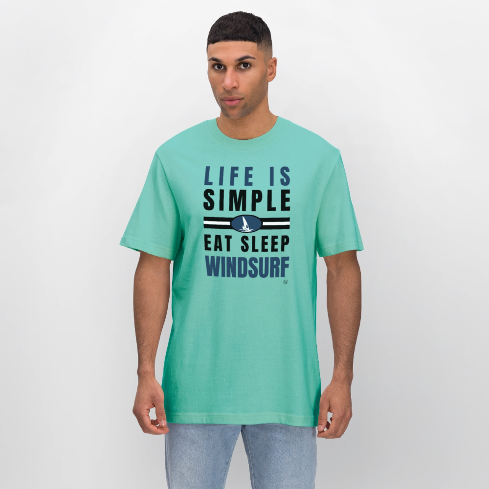 Relaxed Fit Unisex Bio-T-Shirt - Poolblau