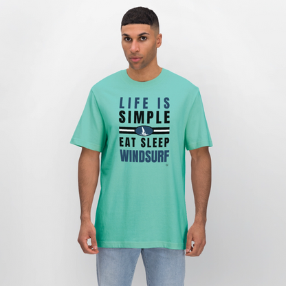 Relaxed Fit Unisex Bio-T-Shirt - Poolblau