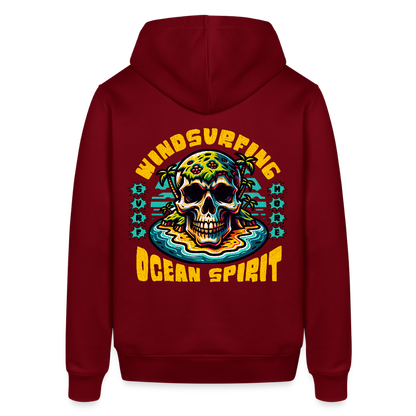 Unisex Bio-Hoodie -ocean spirit- - Burgunderrot
