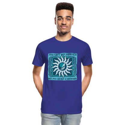 Männer Premium Bio T-Shirt -buy happiness- - Königsblau