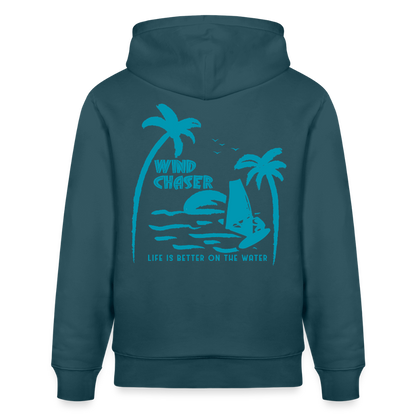 Unisex Bio-Hoodie CRUISER -wind chaser- - Dunkles Petrol