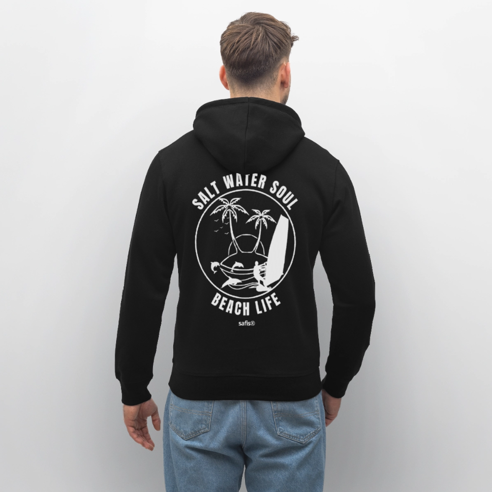 Unisex Bio-Hoodie DRUMMER -salt water soul- - Schwarz
