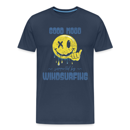 Männer Premium Bio T-Shirt -smiley- - Navy