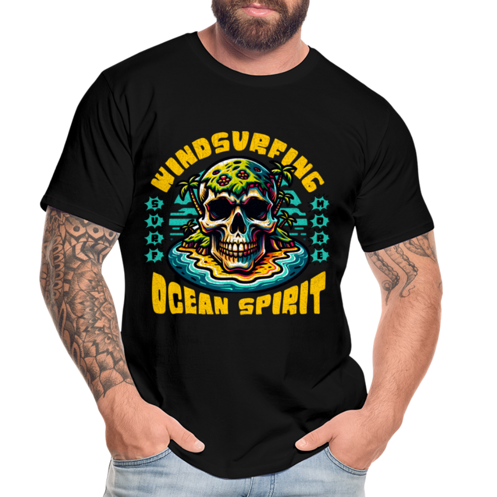 Männer Premium Bio T-Shirt -ocean spirit- - Schwarz