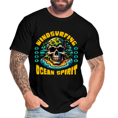 Männer Premium Bio T-Shirt -ocean spirit- - Schwarz