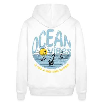 Unisex Bio-Hoodie -do more- - Weiß