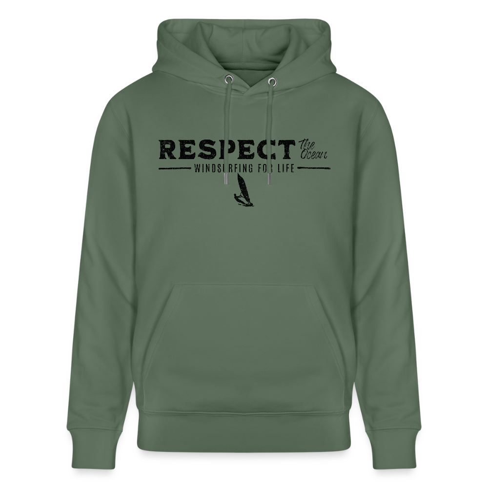 Unisex Bio-Hoodie CRUISER -respect- - Tanngrün