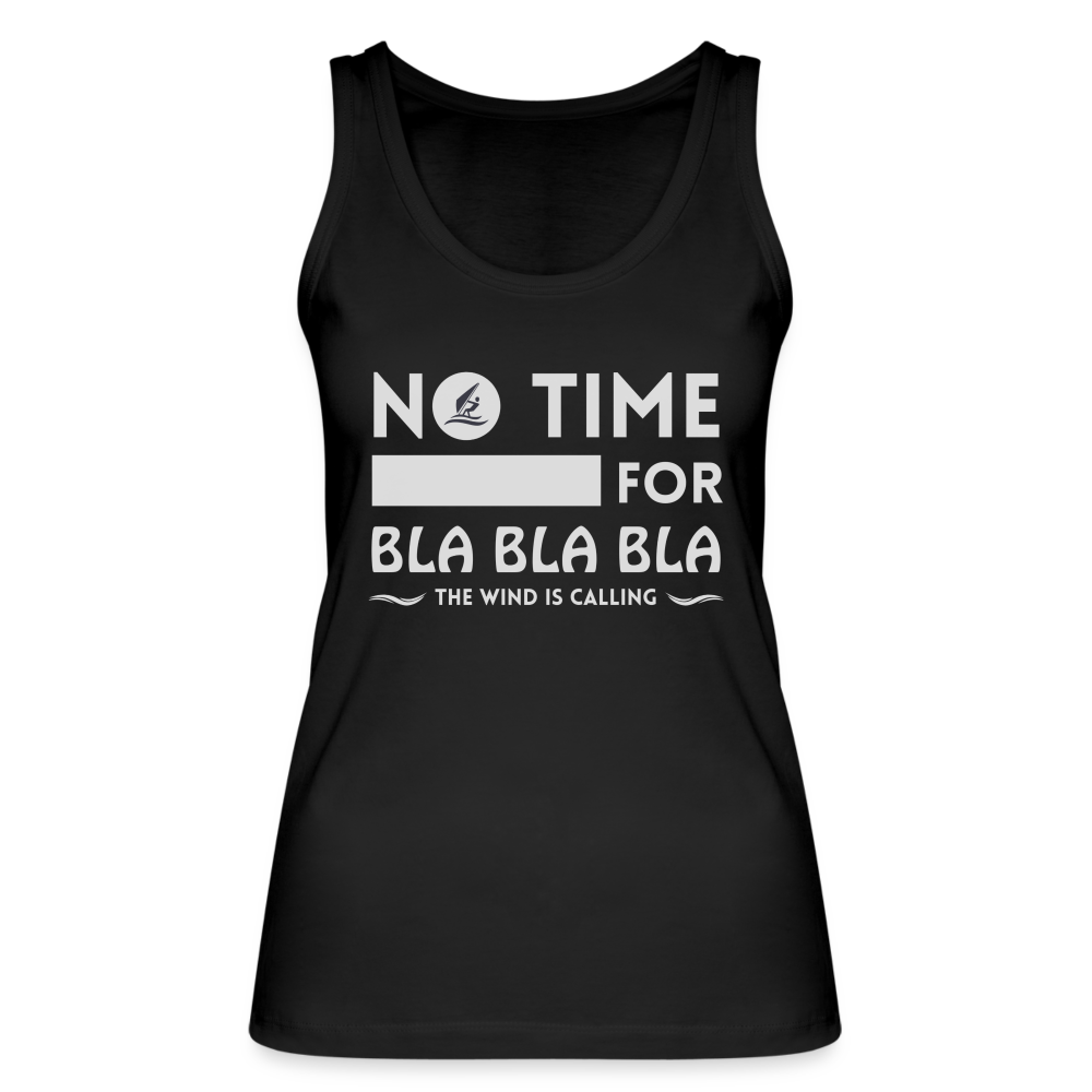 Frauen Bio Tank Top -bla bla bla- - Schwarz